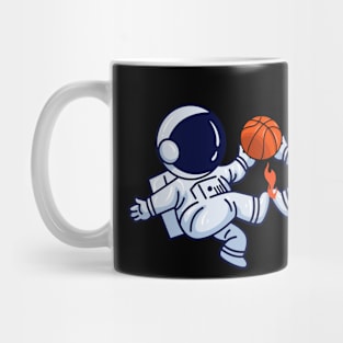 Basketball Astronauts Fun In Space Mug